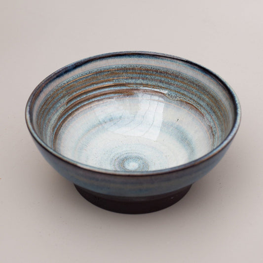 Noodle bowl, hand thrown pottery, stoneware clay