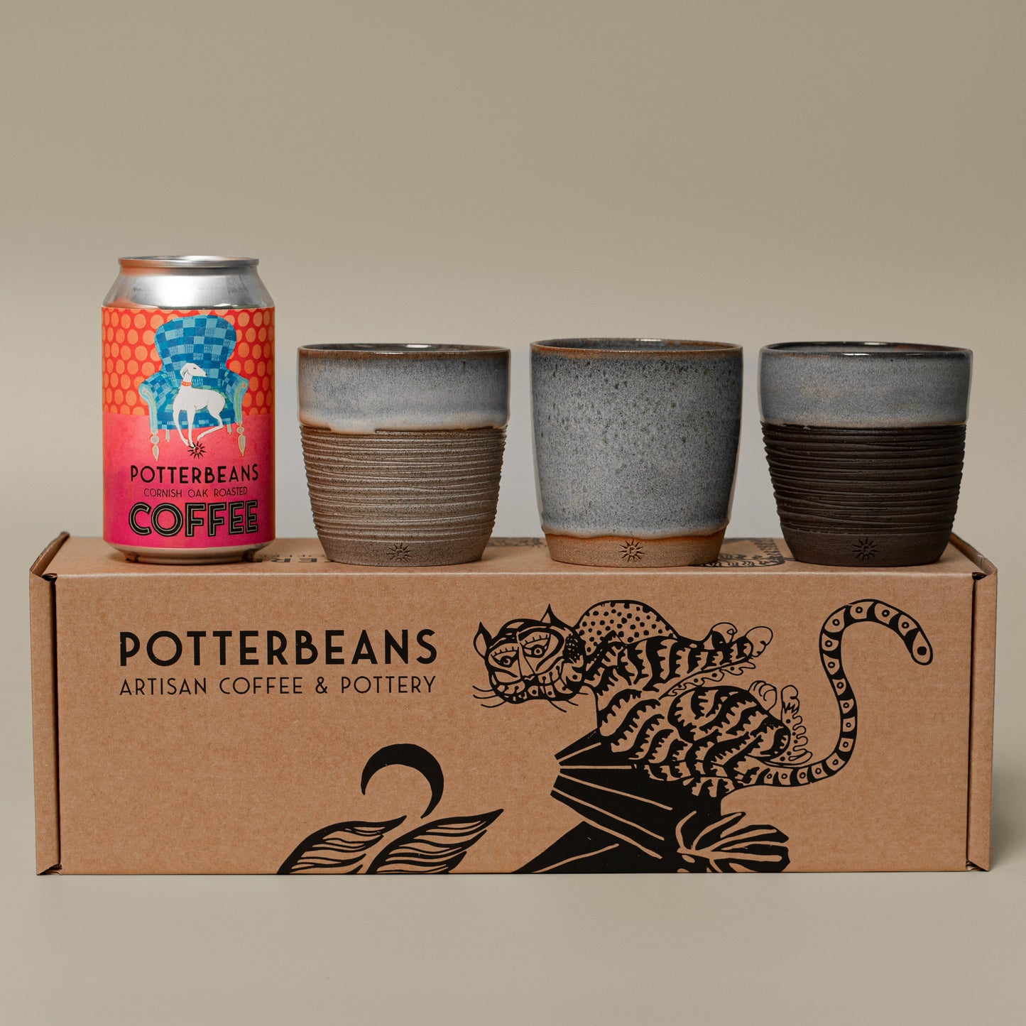 Build a Gift Box of Coffee Beans and Pottery Tumbler