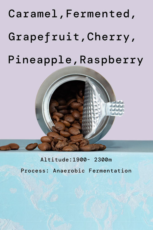 tin of coffee beans, yirgacheffe grade 1 whole beans