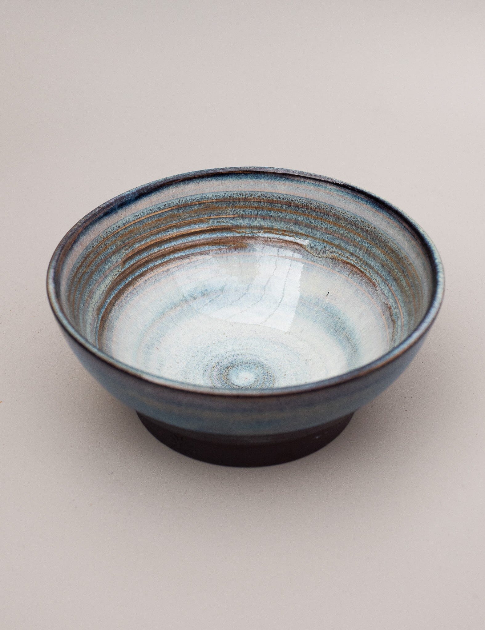 Noodle bowl, hand thrown pottery, stoneware clay