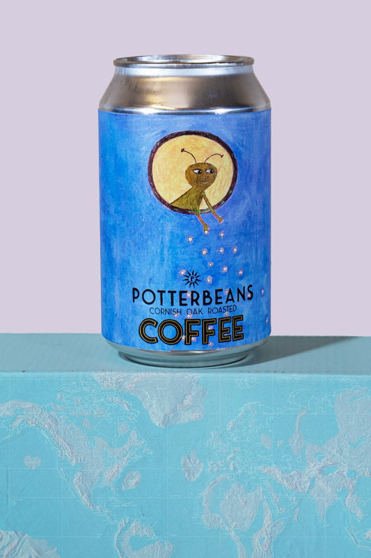 Coffee beans co fermented with tropical fruits