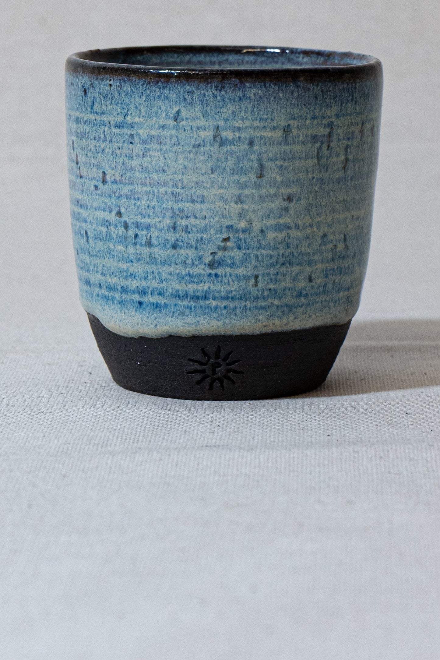 Espresso Cup - Parallel Lines - Black