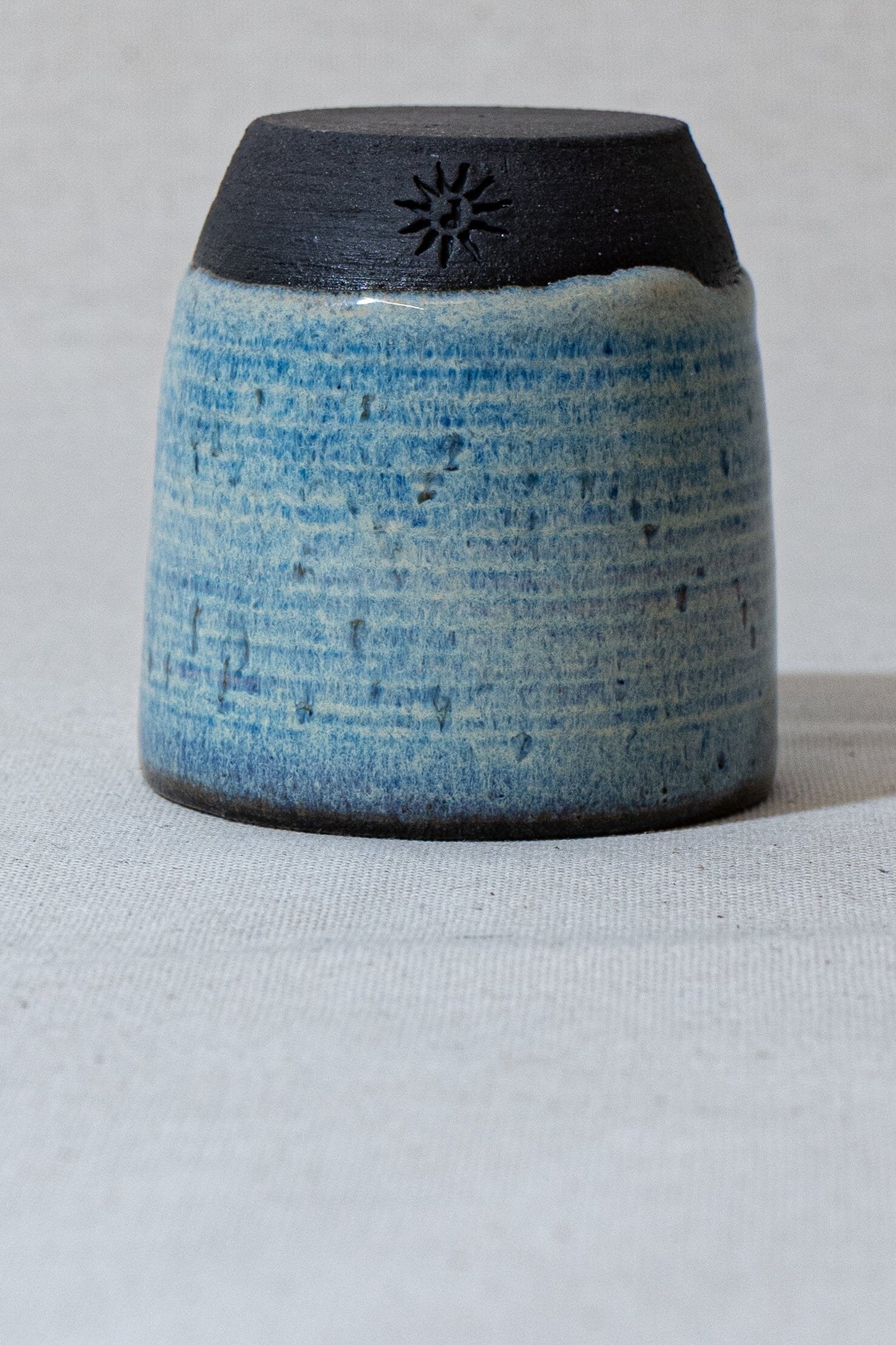 Espresso Cup - Parallel Lines - Black