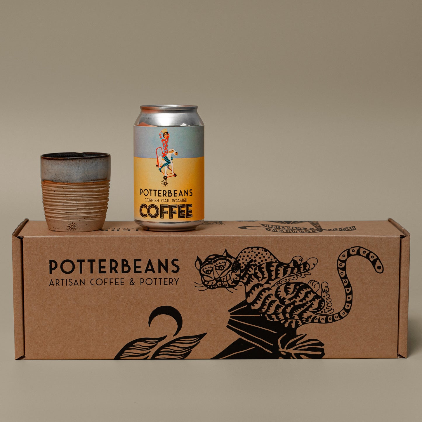 Pottery and coffee gift set