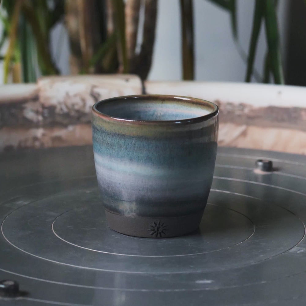 Stoneware Pottery Cups | Wheel Thrown Espresso Cup | Potterbeans