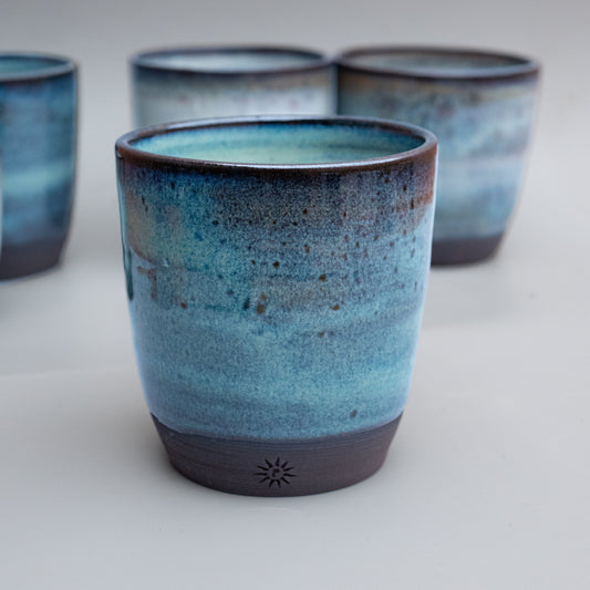 Turquoise Coffee Mugs | Turquoise Pottery Tumbler | Potterbeans