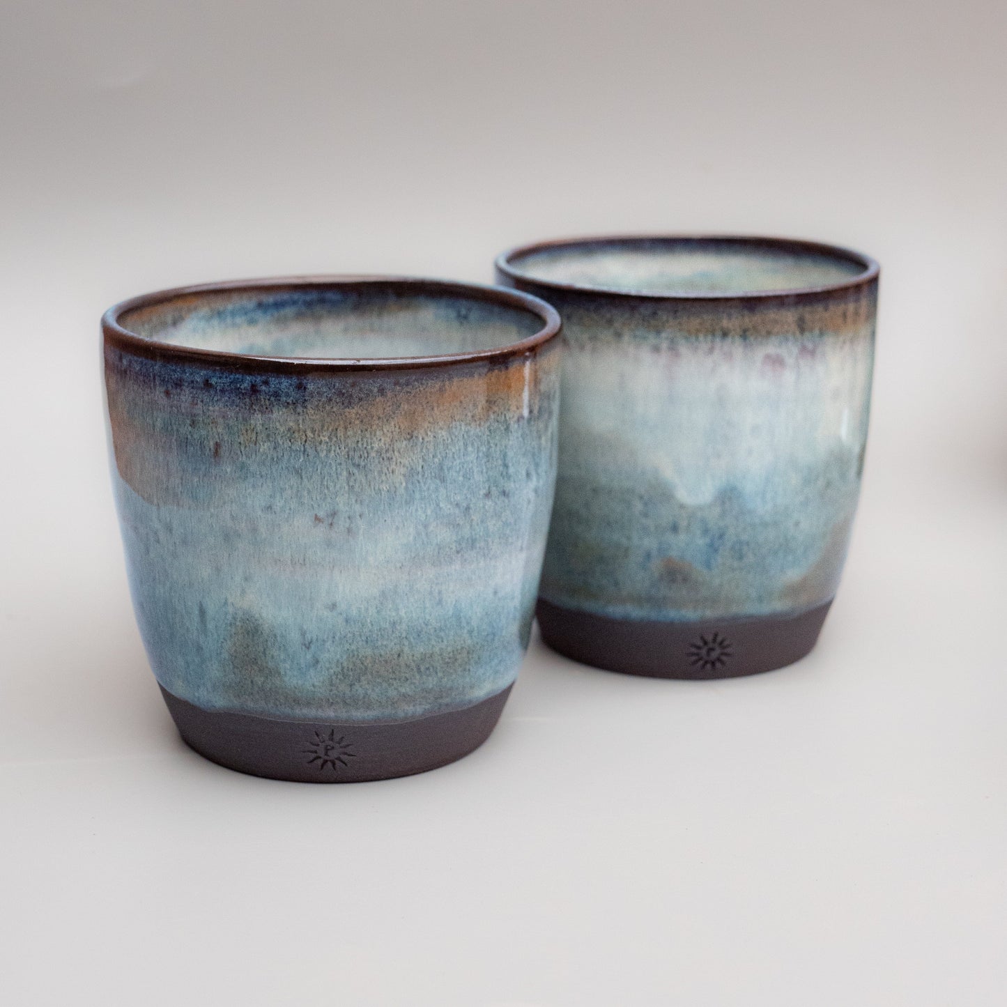 Pottery Tumbler - Waters edge glaze