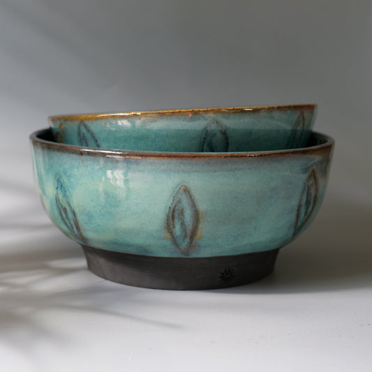 Hand Thrown Pottery Bowl | Stoneware Pottery Bowl | Potterbeans